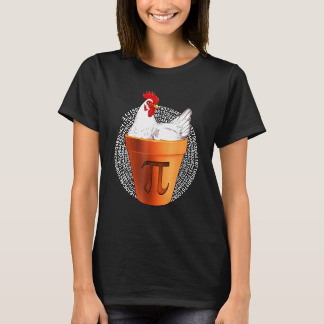 Kyckling Pot Pi-dags T-shirt  män kvinnor barn mat (Framsida)