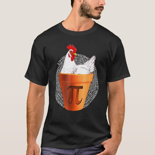 Kyckling Pot Pi-dags T-shirt  Män Kvinnor Barn Mat (Framsida)
