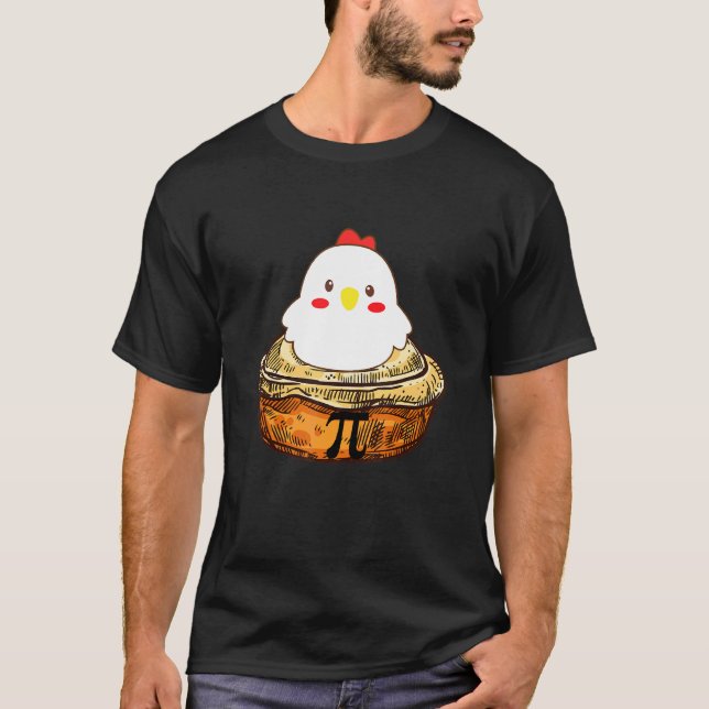 Kyckling Pot Pi-dagspaj Math Geek T Shirt (Framsida)