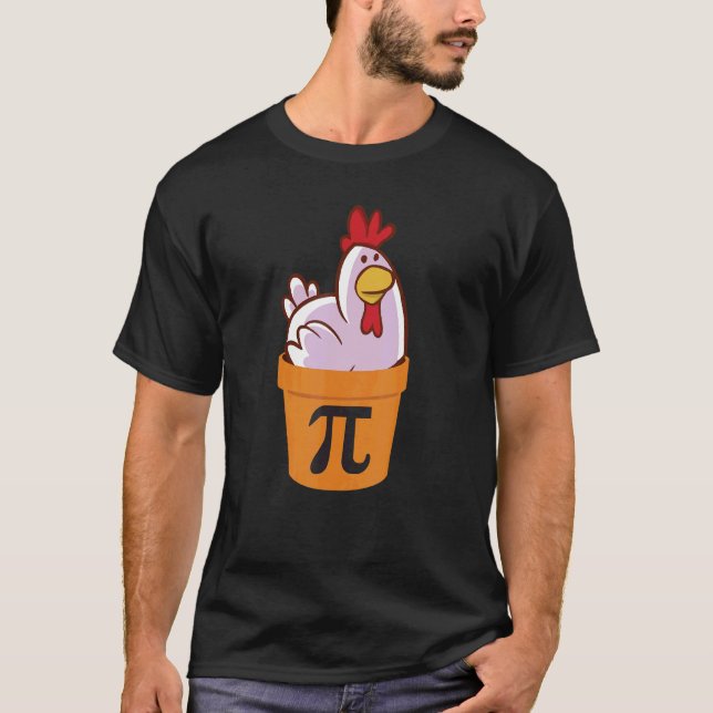 Kyckling Pot Pi  Math 3 14 Math Day Kycklingpaj T Shirt (Framsida)