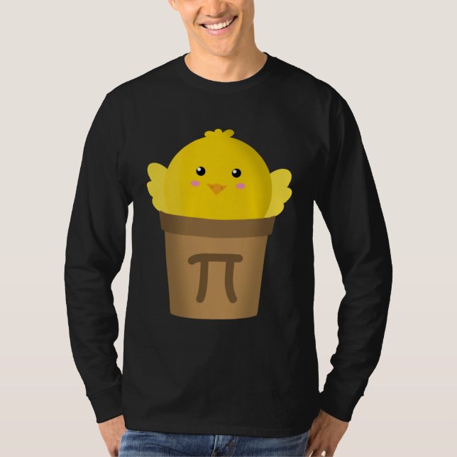 Kyckling Pot Pi  Math  & Pi Day Paj  Akademisk T Shirt (Framsida)