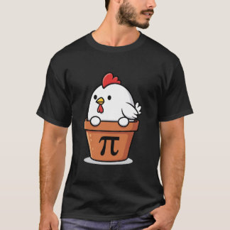 Kyckling Pot Pi Rolig Matematik Pi Dag Lärare Stud T Shirt