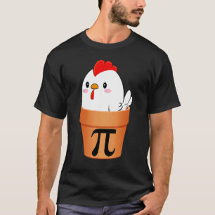 Kyckling Pot Pi, Rolig Matematiklärare Män Kvinnor T Shirt