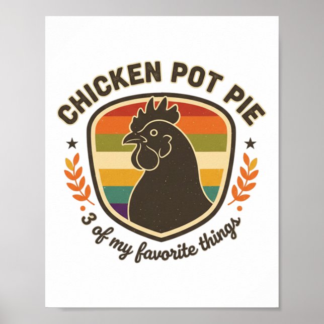Kyckling Pot Pie 3 Av Mina Favoritsaker  Poster (Framsidan)