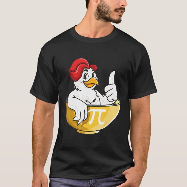Kyckling Pot Pie Kyckling   Math nörd T-shirt (Framsida)