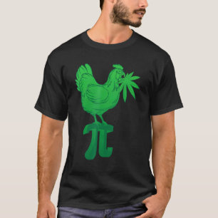Kyckling Pot Pie Pi-dagen Weed Puns Matematik Numm T Shirt
