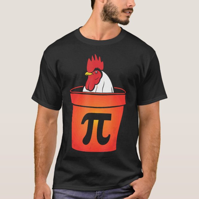 Kyckling Pot Pie Pot Pi Math Paj T Shirt (Framsida)