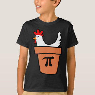Kyckling Pot Pie Rolig Math Älskare Puns Pi Dag St T Shirt