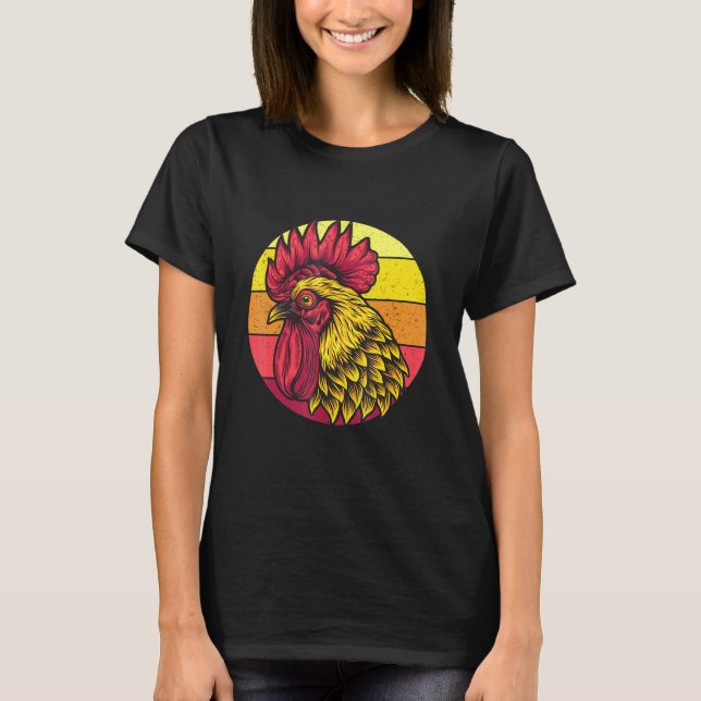 Kyckling Retro T Shirt (Framsida)