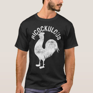 Kyckling Ricockulous Löjlig Kaxig Höna Retro T Shirt