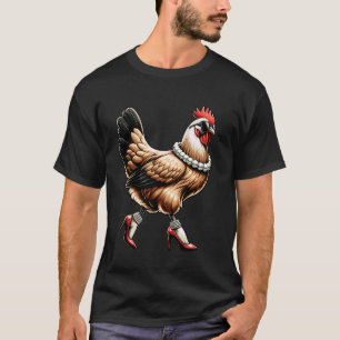Kyckling Roligt Stekt men Fantastisk Grafisk Kvinn T Shirt