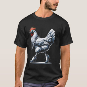 Kyckling Roligt Stekt men Fantastisk Grafisk Kvinn T Shirt