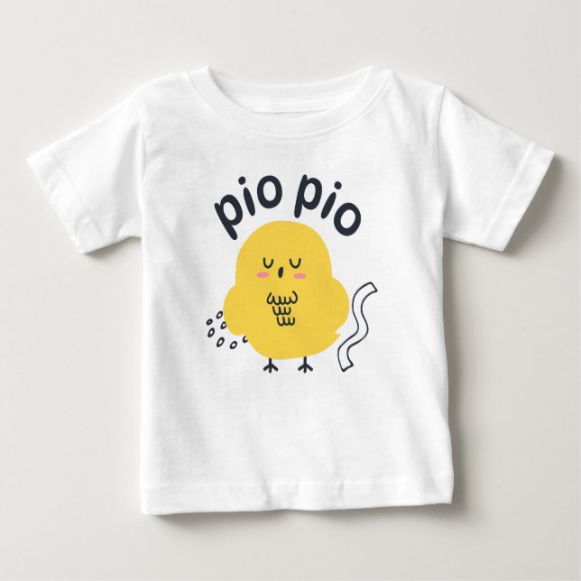 Kyckling Sjungsång Pio Pio T Shirt (Framsida)