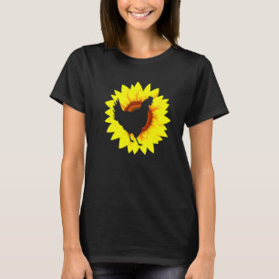 Kyckling Solros Vår Sommarblomma Kyckling Flöde T Shirt