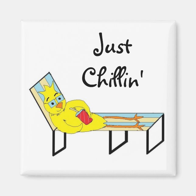 Kyckling som chillar magnet (Framsidan)