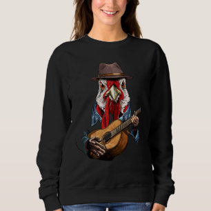 Kyckling spelar akustisk gitarr Kyckling Gitarr Pl T Shirt