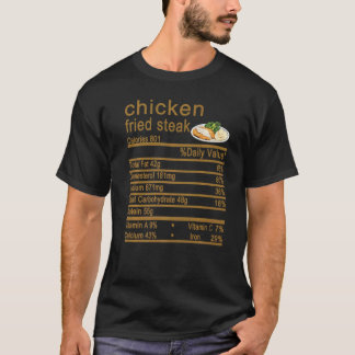 Kyckling Stek Näringsinnehåll Etikett Tack T Shirt