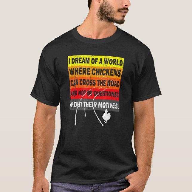 Kyckling T-Shirt Höna Älskare Roligt Skämt (Framsida)