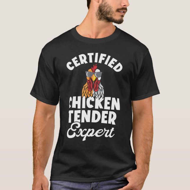 Kyckling Tender Certified Chicken Expert T Shirt (Framsida)
