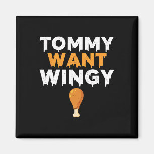 Kyckling Tommy Vill Wingy, Rolig Kyckling Humor Magnet