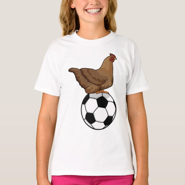 Kyckling vid sportanläggningar t shirt (Framsida)
