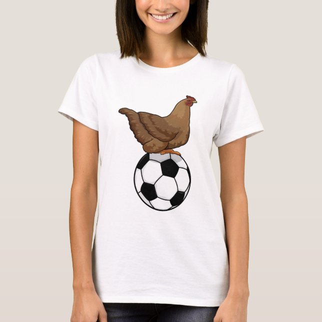 Kyckling vid sportanläggningar t shirt (Framsida)