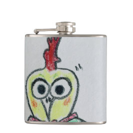 Kyckling Vinyl Omlindad Flask Fickplunta