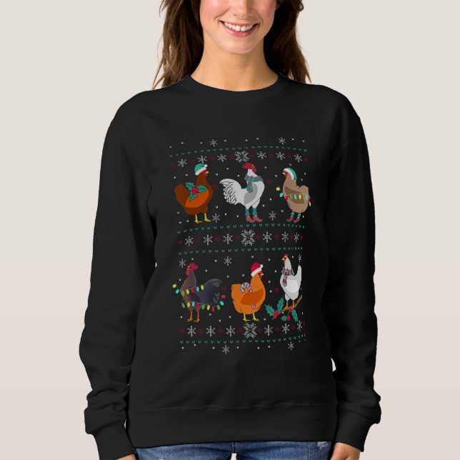 Kycklingägare Birb Memes Farmer Ugly jul Chi T Shirt (Framsida)
