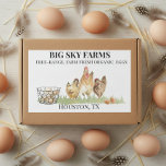 Kycklingägg Farm Watercolor Fresh Carton Rektangulärt Klistermärke<br><div class="desc">Den här designen skapades genom digital grafik. Den kan vara personlig i det område som tillhandahålls genom att ändra fotot och/eller text. Du kan också anpassa den genom att klicka för att anpassa ytterligare alternativ och ta bort eller ändra bakgrunden i färg, lägga till text, ändra texten färg eller stil...</div>