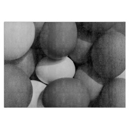 Kycklingägg i svart och vitt