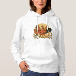 Kycklingälskare Hoodie T Shirt