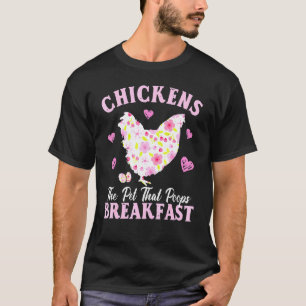 Kycklingälskare Husdjuret Som Bajsar Frukost Farmi T Shirt