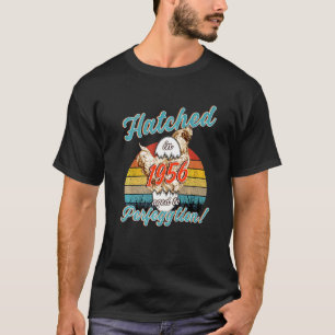 Kycklingälskare Vintage Retro Kläckt 1956 Födelsed T Shirt