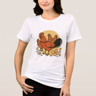 Kycklingälskares damt-shirt t shirt