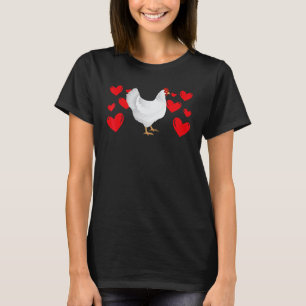 Kycklingar Alla Hjärtans Dag Hjärt Djur Pojkar Män T Shirt
