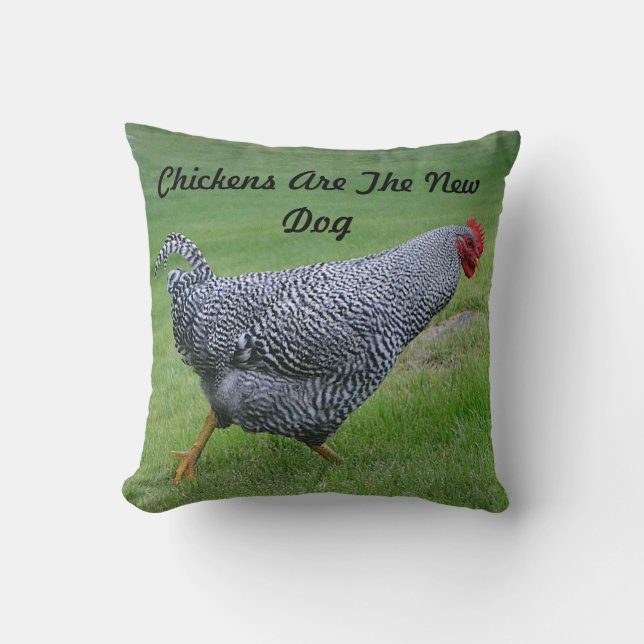 Kycklingar är den nya Hund Pillow Kudde (Framsida)