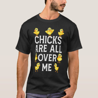 Kycklingar Är Överallt På Mig Baby Kyckling Pojkar T Shirt