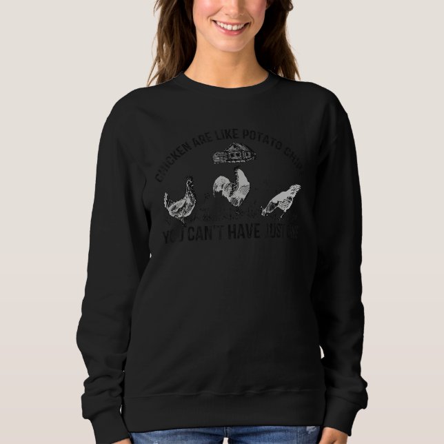 Kycklingar är som potatis Chip som man inte kan ha T Shirt (Framsida)