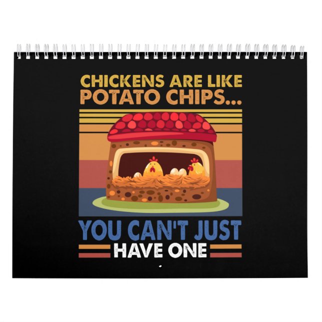 Kycklingar är som potatisen Chip kan man inte bara Kalender (Omslag)