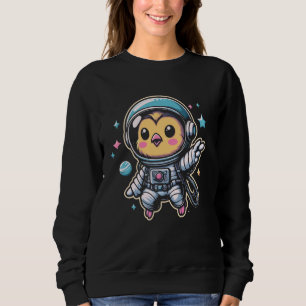 Kycklingar Astronaut Space Galaxy Farm Animal Poul T Shirt