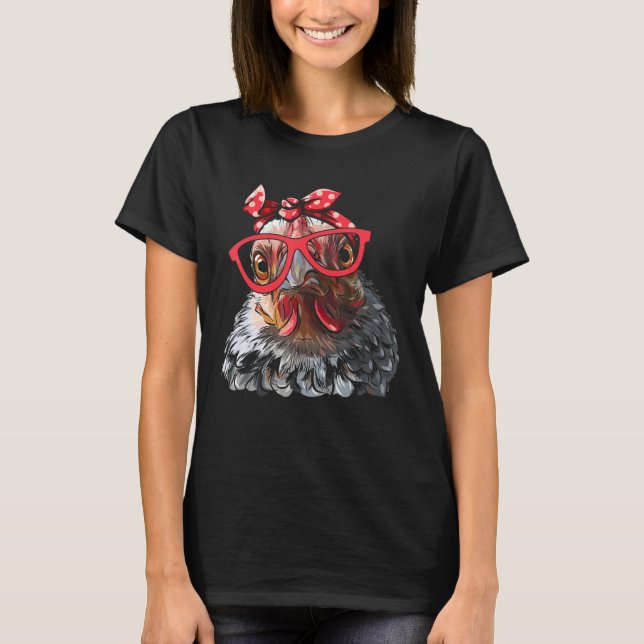 Kycklingar av kyckling, Bandana-glas T Shirt (Framsida)