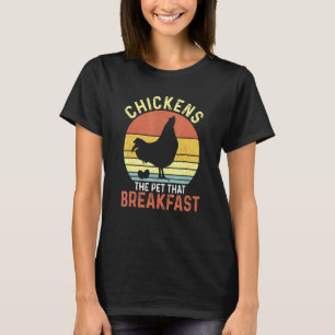 Kycklingar De Husdjur Som Bajsar Frukost T Shirt