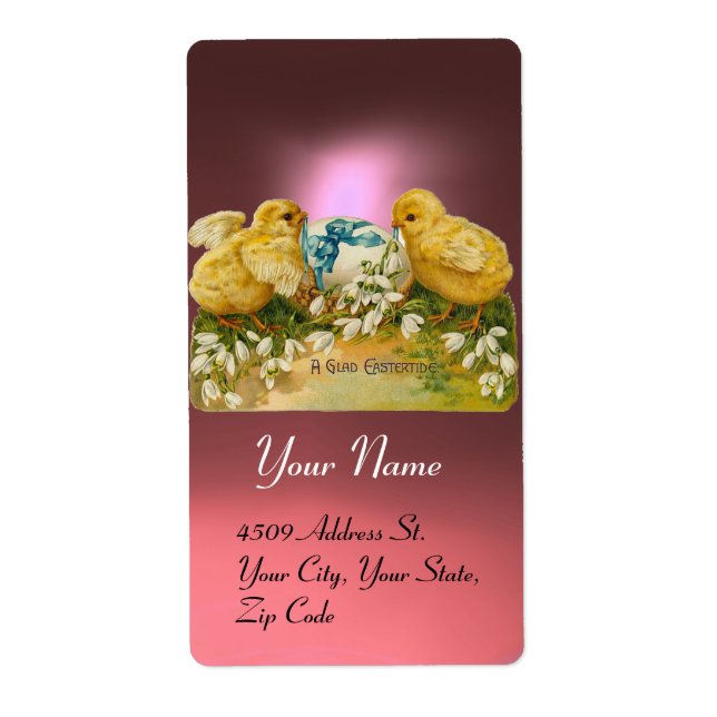 KYCKLINGAR,FLÖDEN,PÅSKÄGG I ROSA FRAKTSEDEL (Framsidan)