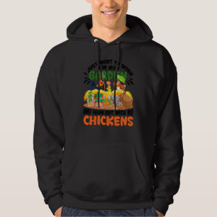 Kycklingar För manar kvinnor Famer Chicken Garden Hoodie