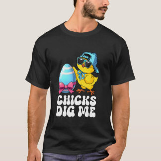 Kycklingar gillar mig påskdagen, rolig påskyckling t shirt