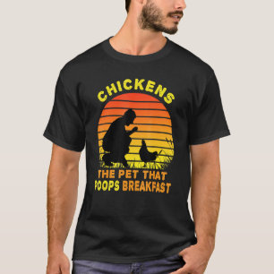 Kycklingar Husdjuret Som Bajsar Frukost 1 T Shirt