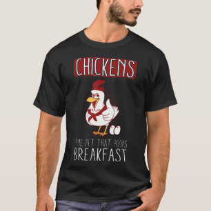 Kycklingar Husdjuret Som Bajsar Frukost T Shirt