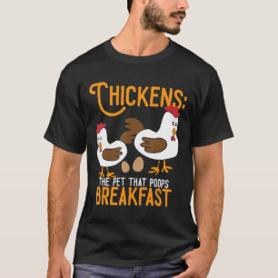 Kycklingar Husdjuret Som Bajsar Frukost T Shirt