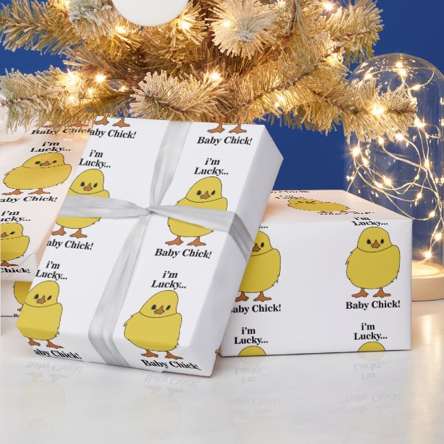 Kycklingar Jag är Lucky Baby Chick Presentpapper (Helgdagar)