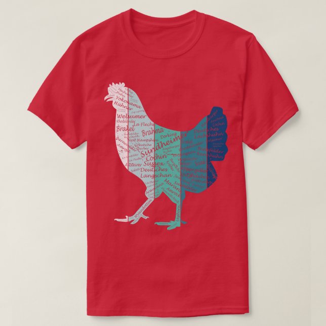 Kycklingar Kycklingar som föder upp Tupp Hen Chick T Shirt (Design framsida)